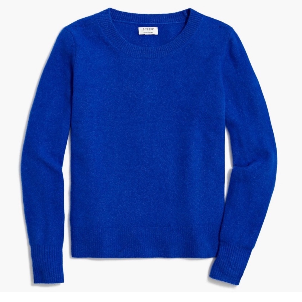 J Crew Extra Soft Yarn Sweater‎ | Blue | large crew neck
